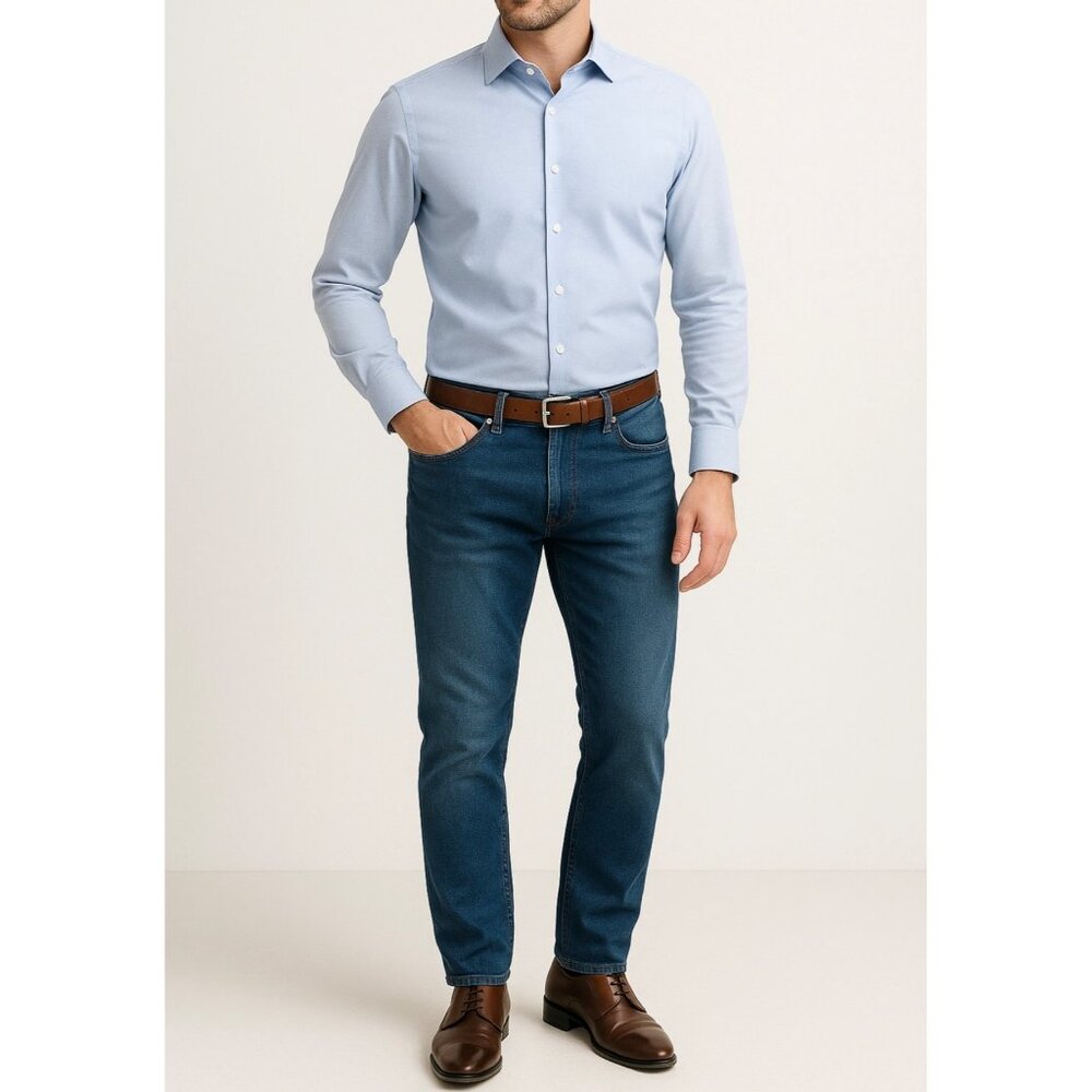 Ted Baker Jeans Men’s 34R Slim Fit Dark Wash Smart Casual Designer Premium Denim